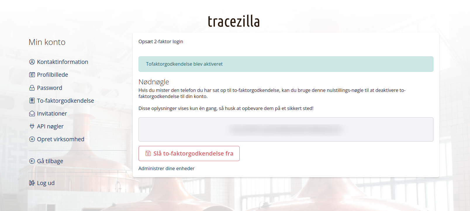 Aktiver tofaktorgodkendelse: Trin 2