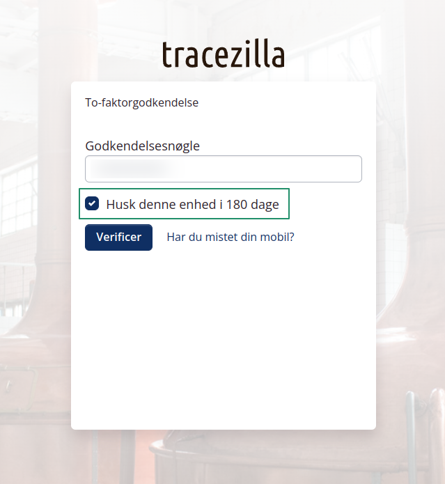 Aktiver tofaktorlogin