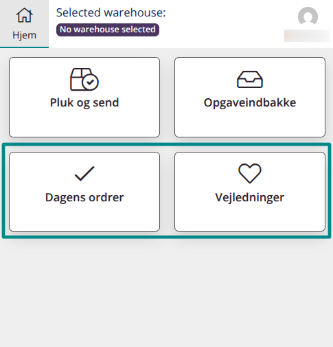 Brugerdefinerede menupunkter i mobilversion