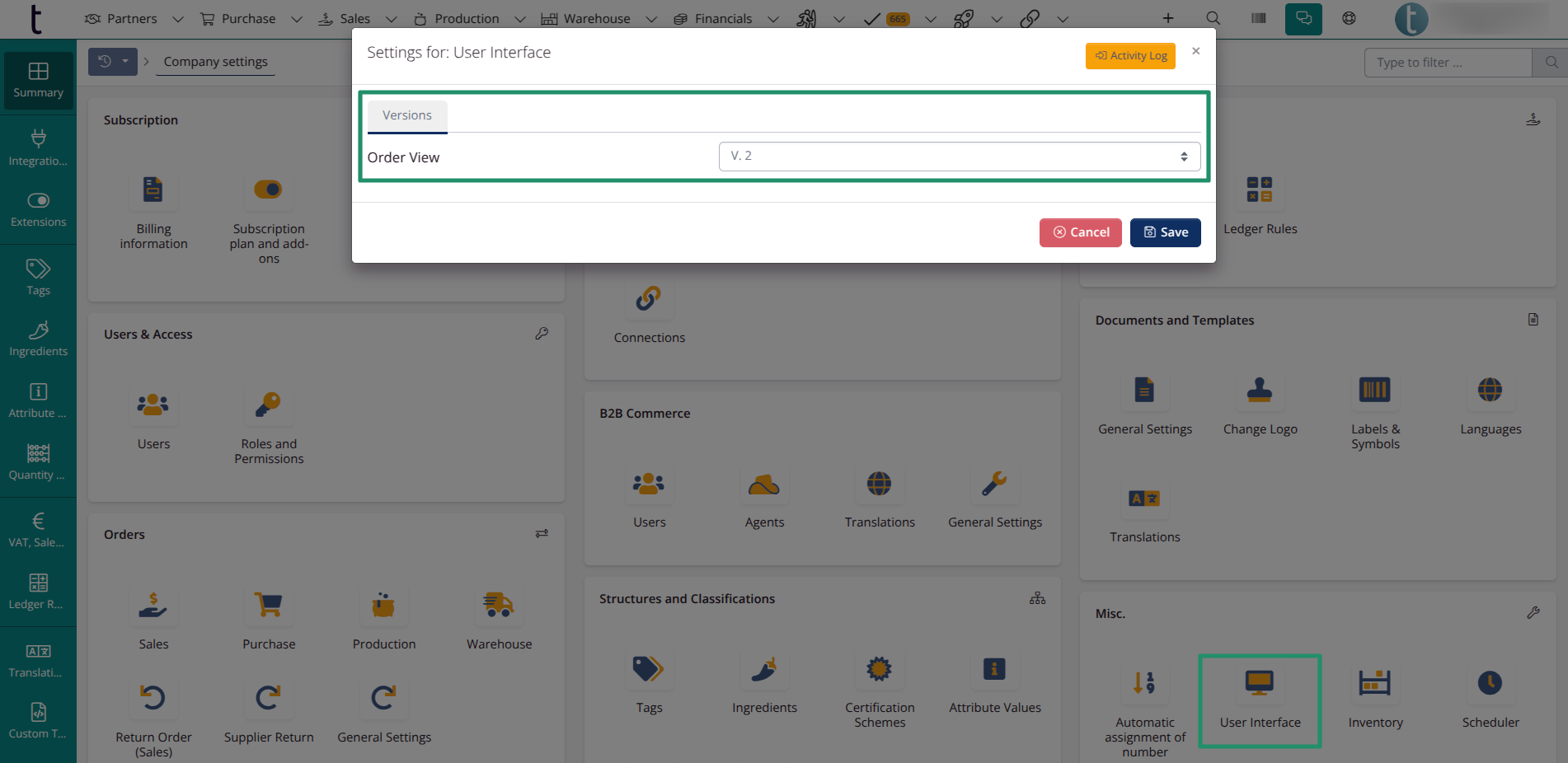 Interface: Switch to v.2