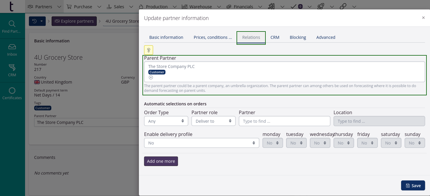 Umbrella administrator
