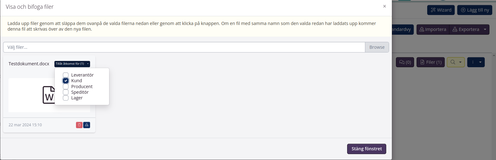 Lägg till filer till artiklar