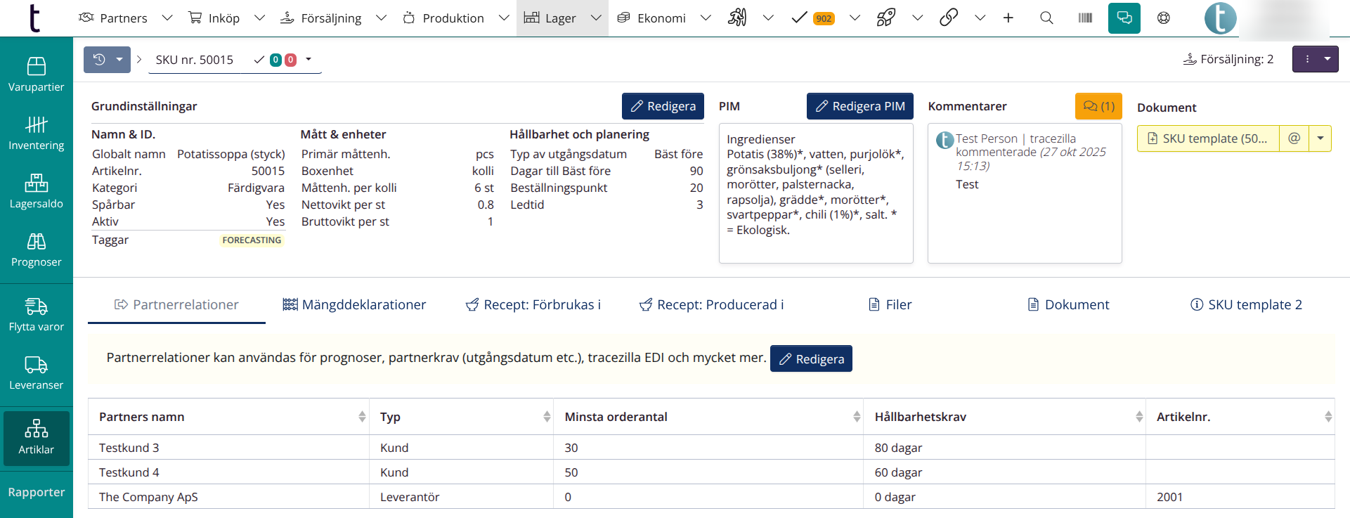SKU-inställningar: Översikt