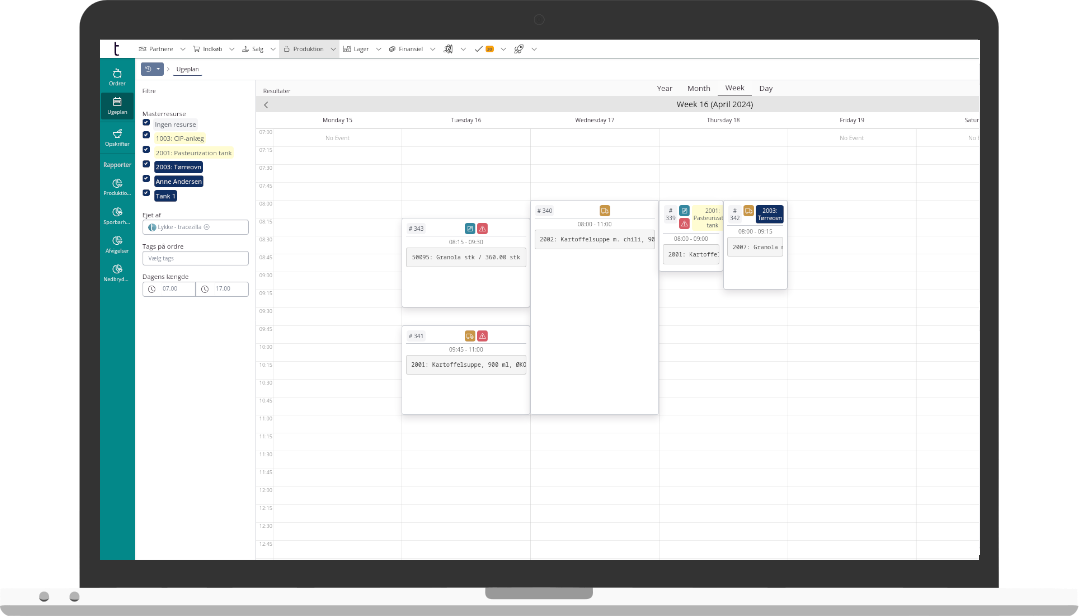 Ny veckoplan för produktionsplanering